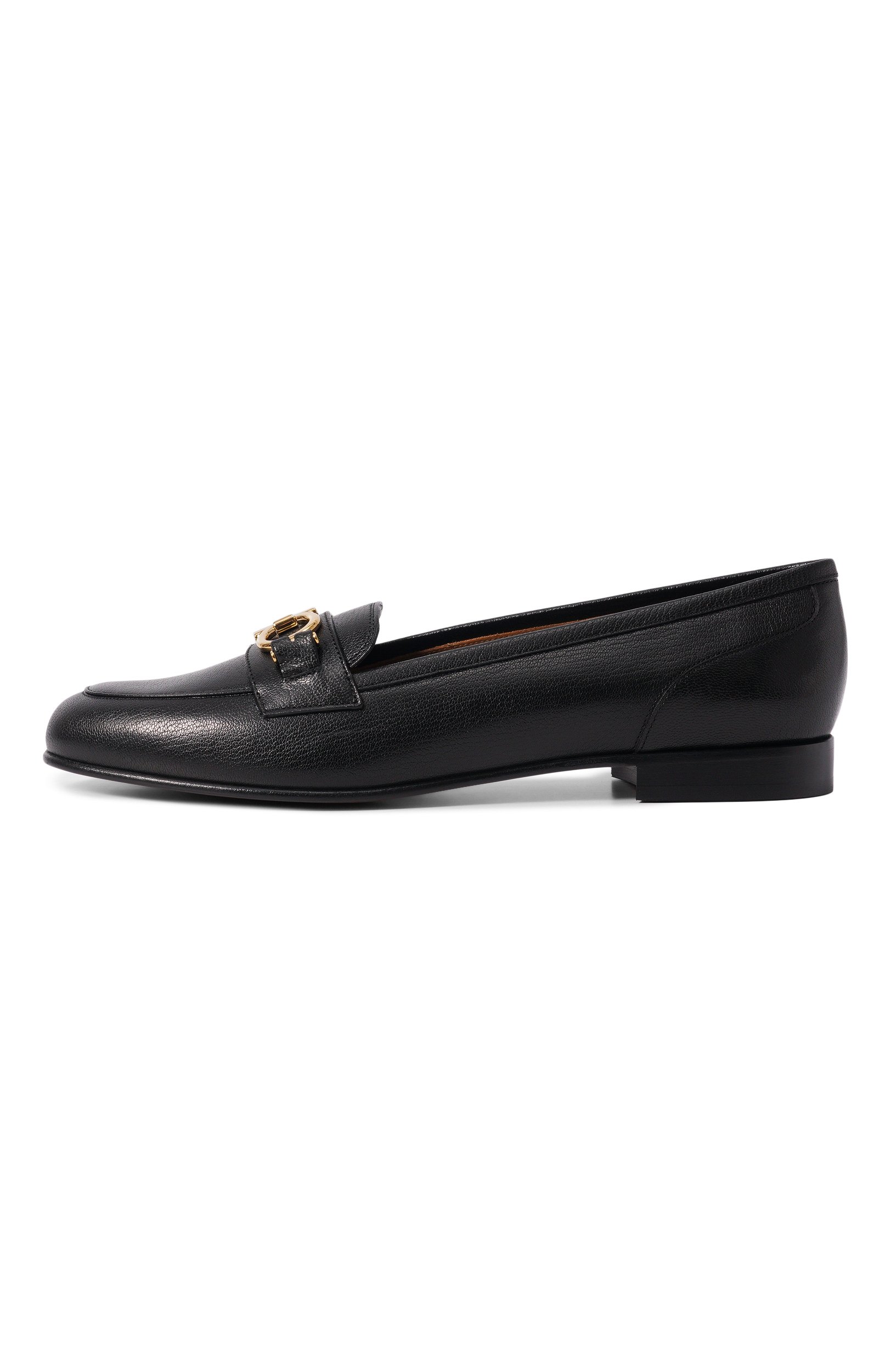 Кожаные лоферы gancini FERRAGAMO черного цвета по цене 93500 руб., арт. 01L663/793525, фото 4 Кожаные лоферы gancini FERRAGAMO, арт. 01L663/793525, фото 4
