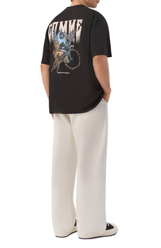 Хлопковая футболка Comme des Fuckdown CFABM01938 Чёрный  CFABM01938 Фото 2