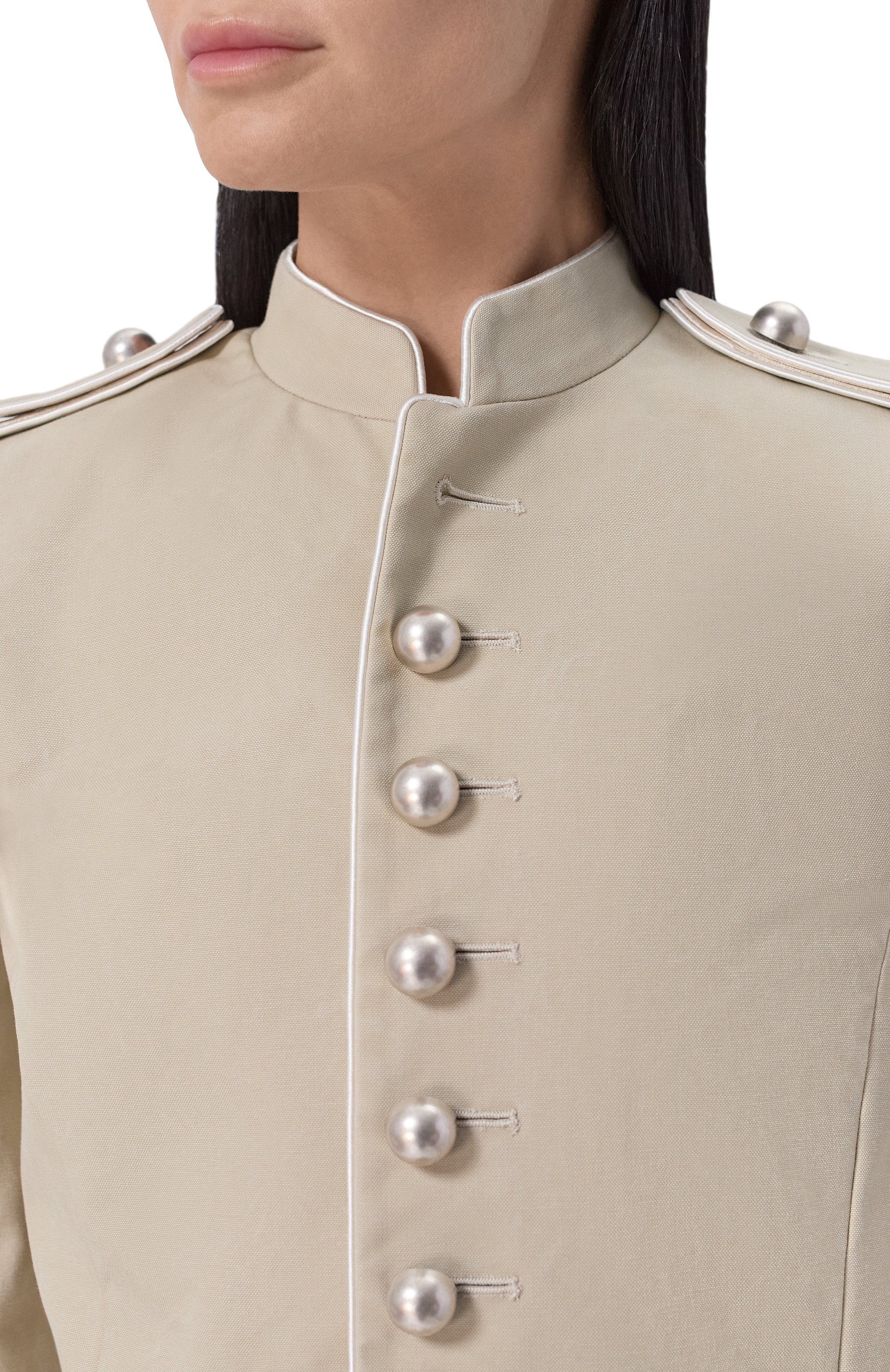 Хлопковый жакет ANN DEMEULEMEESTER бежевого цвета по цене 227500 руб., арт. B0014200/FA728, фото 5 Хлопковый жакет ANN DEMEULEMEESTER, арт. B0014200/FA728, фото 5