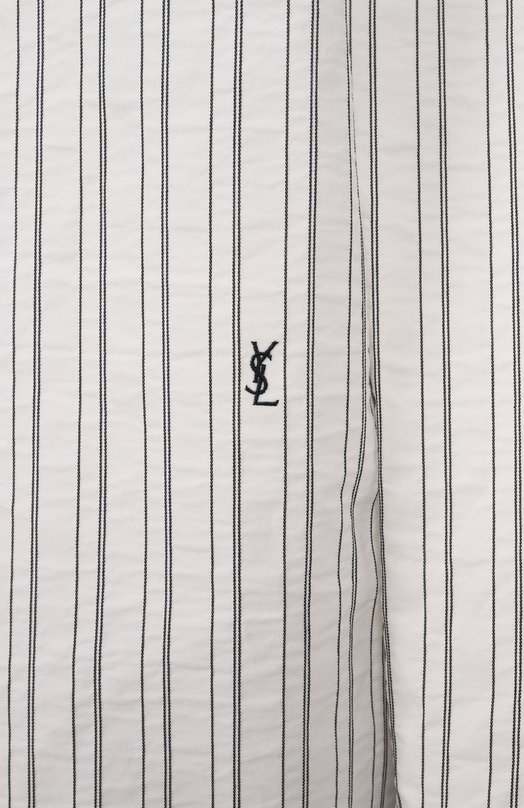 Хлопковая рубашка Saint Laurent 829703/Y6K54 Белый  829703/Y6K54 Фото 6