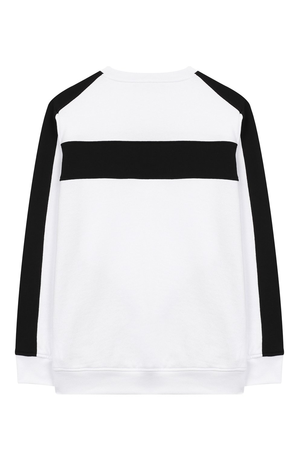 Хлопковый свитшот BALMAIN черно-белого цвета по цене 29300 руб., арт. 6M4530/MX120/4-10, фото 2 Хлопковый свитшот BALMAIN, арт. 6M4530/MX120/4-10, фото 2