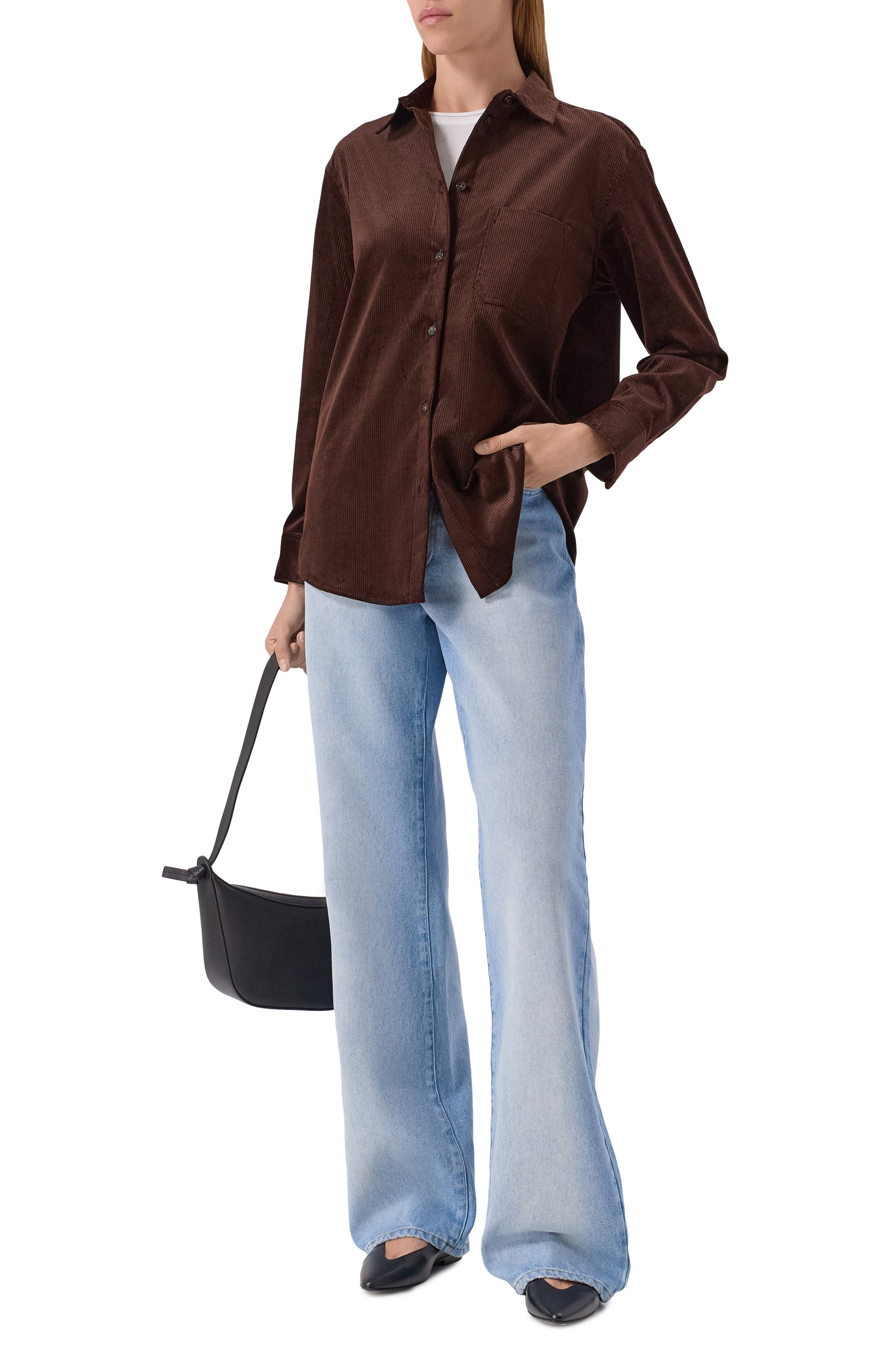 Вельветовая рубашка 12 STOREEZ, арт. 133390, фото 2