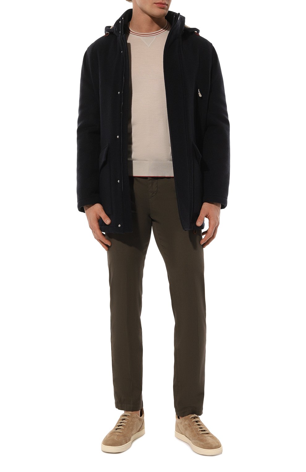 Брюки из хлопка и шелка KITON, арт. UFPPEK0606D, фото 2