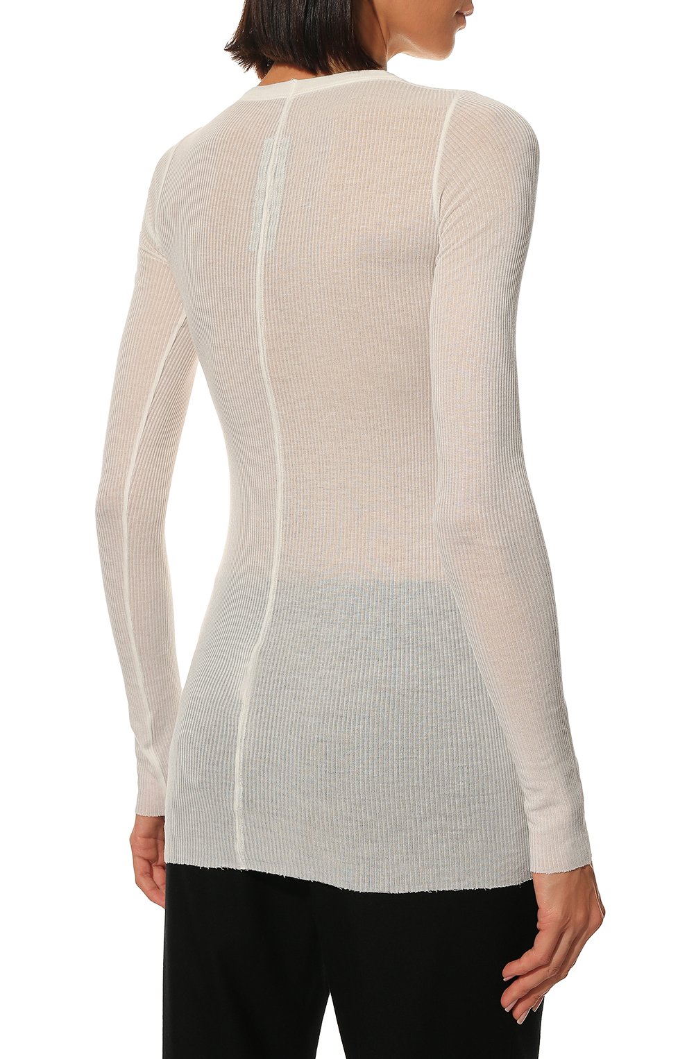 Лонгслив из вискозы и шелка RICK OWENS, арт. RP01B4202/RC, фото 4