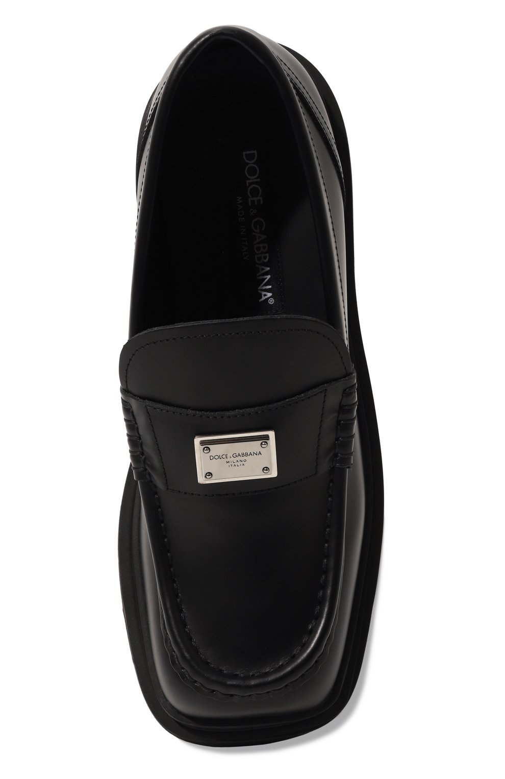 Кожаные лоферы DOLCE & GABBANA, арт. CM0070/A1203, фото 6