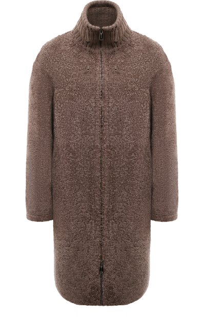 Женская дубленка из овчины MANZONI24, арт. 23M1230-S18CX