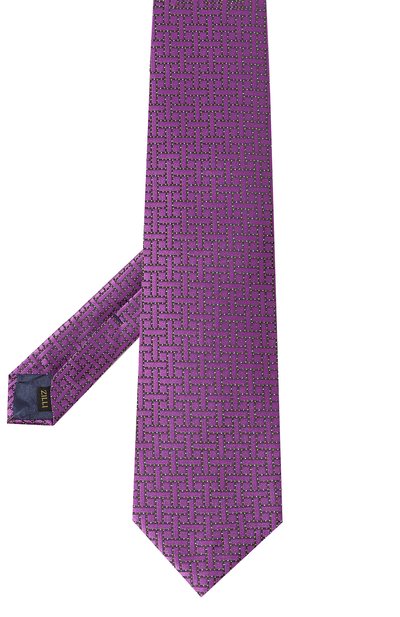 Шелковый галстук ZILLI фиолетового цвета по цене 32350 руб., арт. 55003, фото 3 Шелковый галстук ZILLI, арт. 55003, фото 3