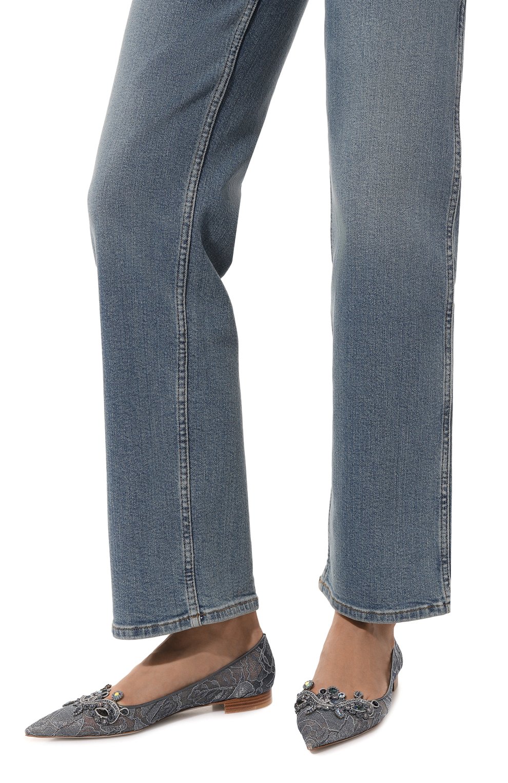 Комбинированные балетки RENE CAOVILLA, арт. C11346-005/PI01, фото 3