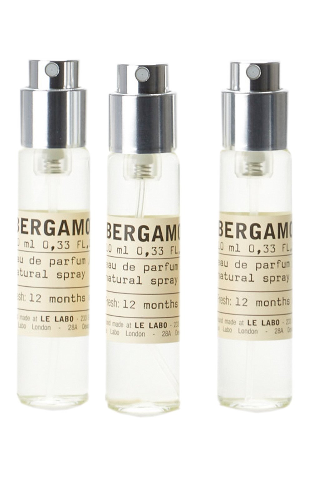 Парфюмерная вода bergamote 22 рефил (3x10ml) LE LABO бесцветного цвета по цене 10560 руб., арт. 811901025562, фото 1 Парфюмерная вода bergamote 22 рефил (3x10ml) LE LABO, арт. 811901025562, фото 1
