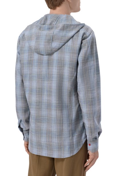 Рубашка из шерсти и шелка KITON, арт. UMCMARK0628G, фото 4