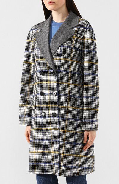 Шерстяное пальто BURBERRY разноцветного цвета по цене 266000 руб., арт. 8006306, фото 3 Шерстяное пальто BURBERRY, арт. 8006306, фото 3