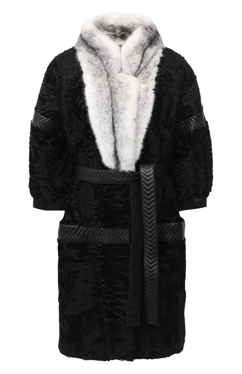 Шуба KITON черного цвета по цене 1515000 руб., арт. D44685X04P01, фото 1 Шуба KITON, арт. D44685X04P01, фото 1