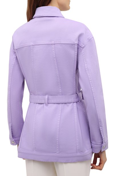 Джинсовая куртка MSGM сиреневого цвета по цене 42400 руб., арт. 3041MDH45T 217279, фото 4 Джинсовая куртка MSGM, арт. 3041MDH45T 217279, фото 4