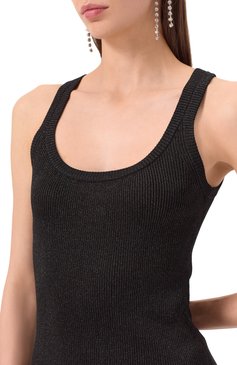 Женская майка из вискозы MISSONI черного цвета, арт. DS25SK0B/BK045A | Фото 5 (Драгоценные камни: Проставлено; Длина (для топов): Стандартные; Материал сплава: Проставлено; Материал внешний: Вискоза; Кросс-КТ: Трикотаж; Стили: Минимализм; Рукава: Без рукавов)