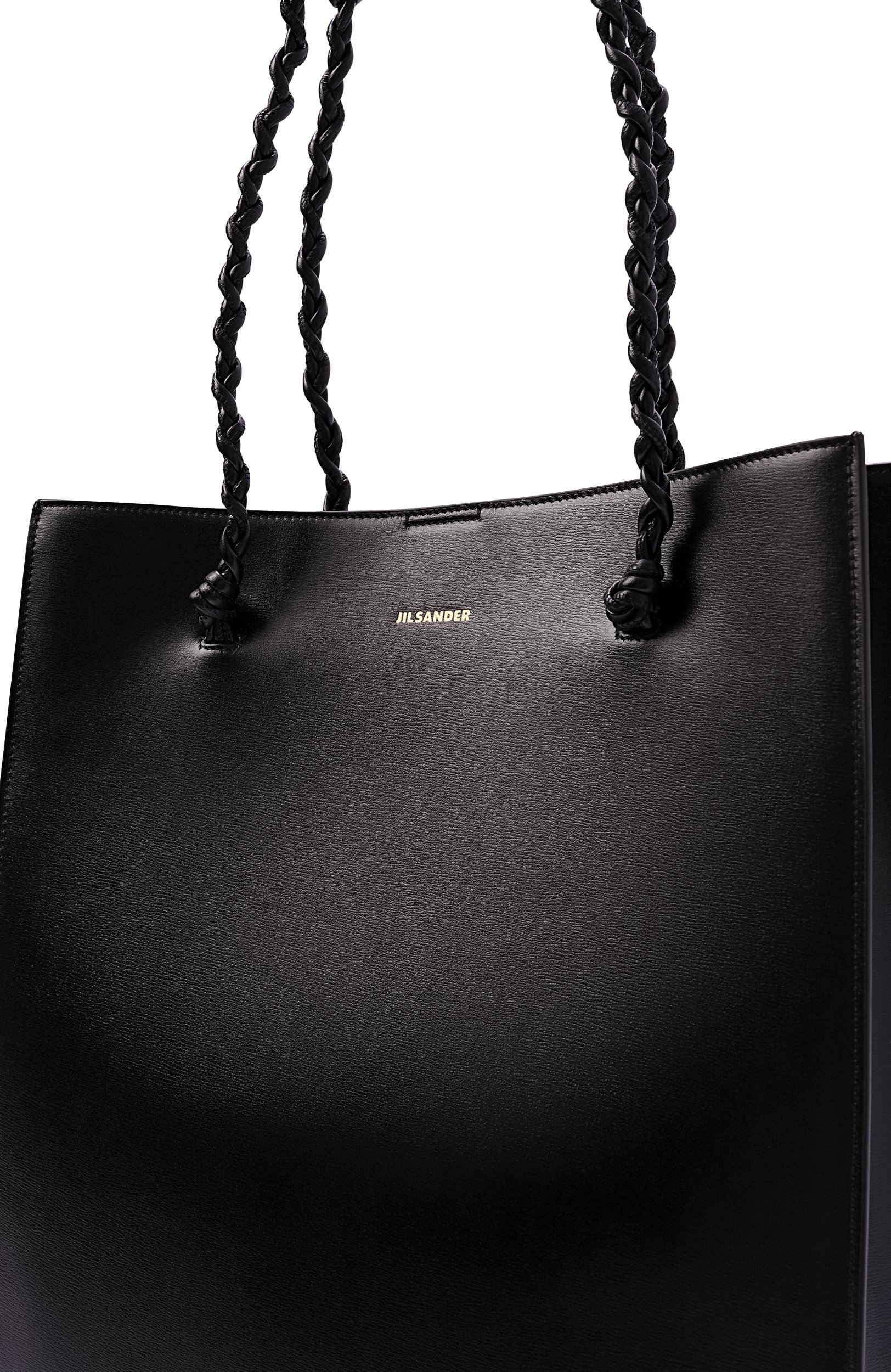 Сумка-тоут tangle JIL SANDER черного цвета по цене 216500 руб., арт. J07WC0040/P4841, фото 6 Сумка-тоут tangle JIL SANDER, арт. J07WC0040/P4841, фото 6