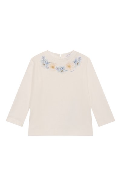 Хлопковый лонгслив MONNALISA, арт. 31F623