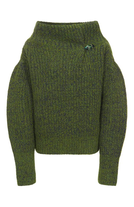 Шерстяной свитер Dries Van Noten 252-011229-2725 Зелёный 252-011229-2725