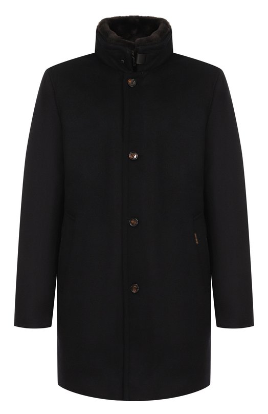Пальто Bond-FUR с меховым воротником Moorer B0ND/FUR-LE Синий B0ND/FUR-LE