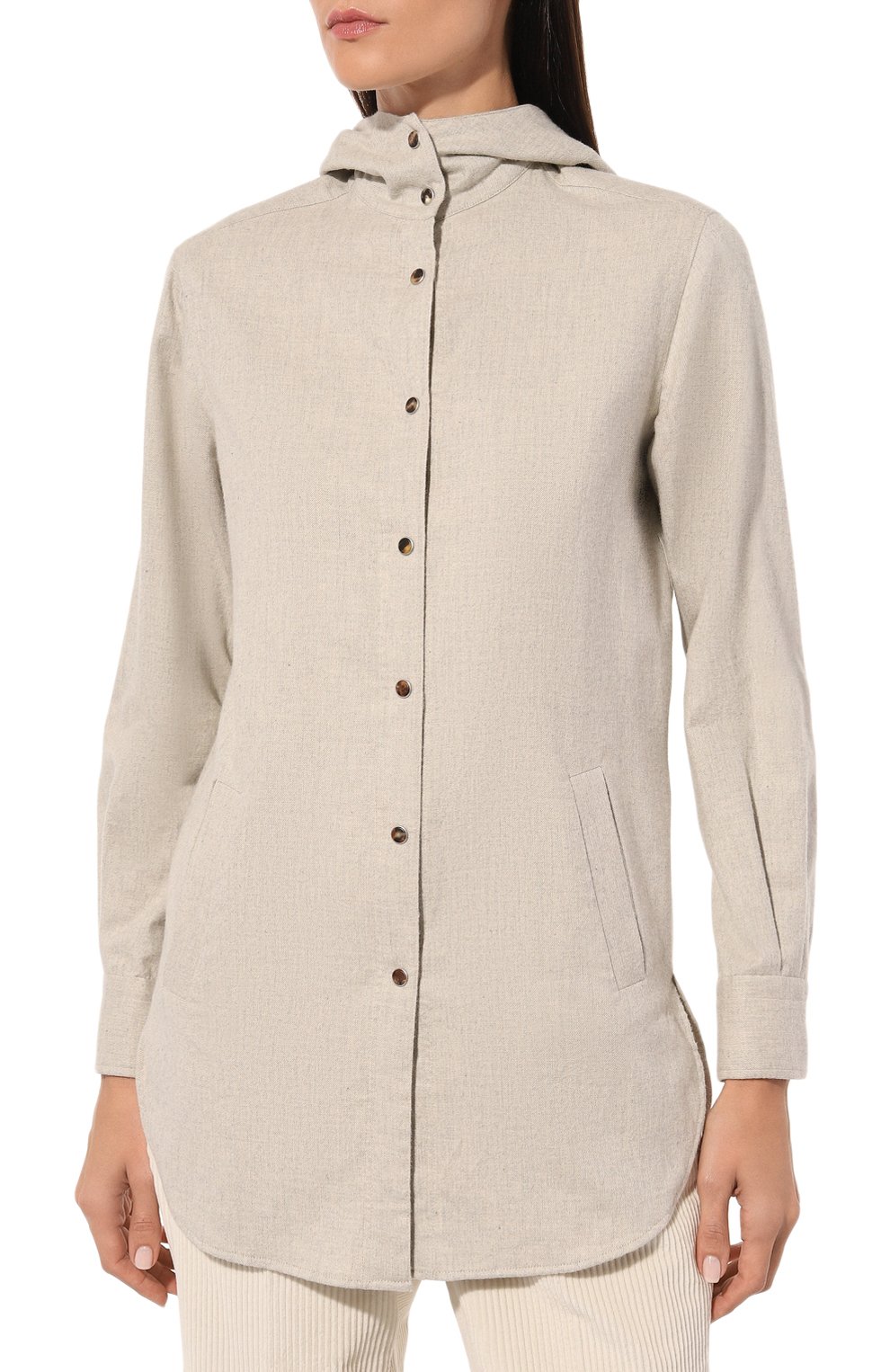 Хлопковая рубашка KITON, арт. D54435H0906111, фото 3