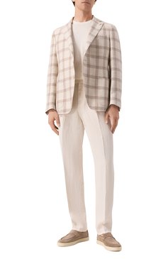 Пиджак изо льна и шерсти LUIGI BIANCHI, арт. 2403/52077, фото 3