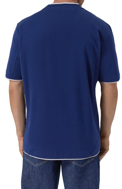 Хлопковая футболка BRUNELLO CUCINELLI, арт. M0B137427, фото 4