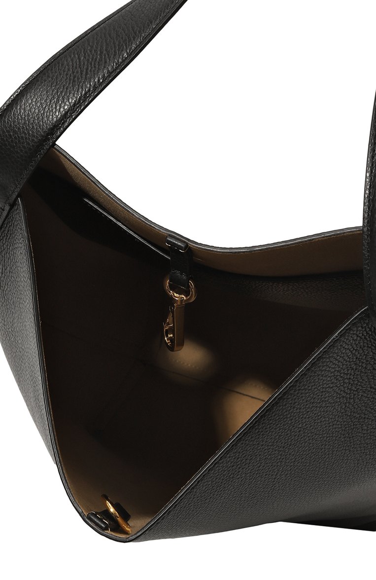 Женский сумка-тоут mami FRENZLAUER черного цвета, арт. BS42 | Фото 5 (Материал: Натуральная кожа; Материал сплава: Проставлено; Драгоценные камни: Проставлено; Размер: large)