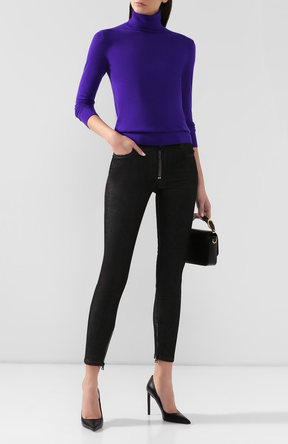 Кашемировая водолазка RALPH LAUREN фиолетового цвета по цене 89950 руб., арт. 290615195, фото 2 Кашемировая водолазка RALPH LAUREN, арт. 290615195, фото 2