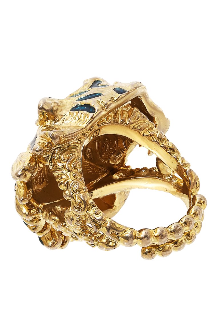 Женское кольцо GUCCI золотого цвета, арт. 539159 I8766 | Фото 3 (Нос: Не проставлено; Региональные ограничения белый список (Axapta Mercury): Не проставлено; Материа�л: Металл)
