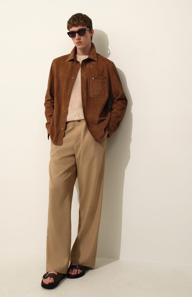 Мужские брюки из вискозы MSGM бежевого цвета, арт. 3840MP01X/257106 | Фото 7 (Длина (брюки, джинсы): Стандартные; Материал внешний: Вискоза, Синтетический материал; Стили: Кэжуэл; Случай: Повседневный; Автоматизация состава: Проставлено; Автоматизация ТО: Проставлено)