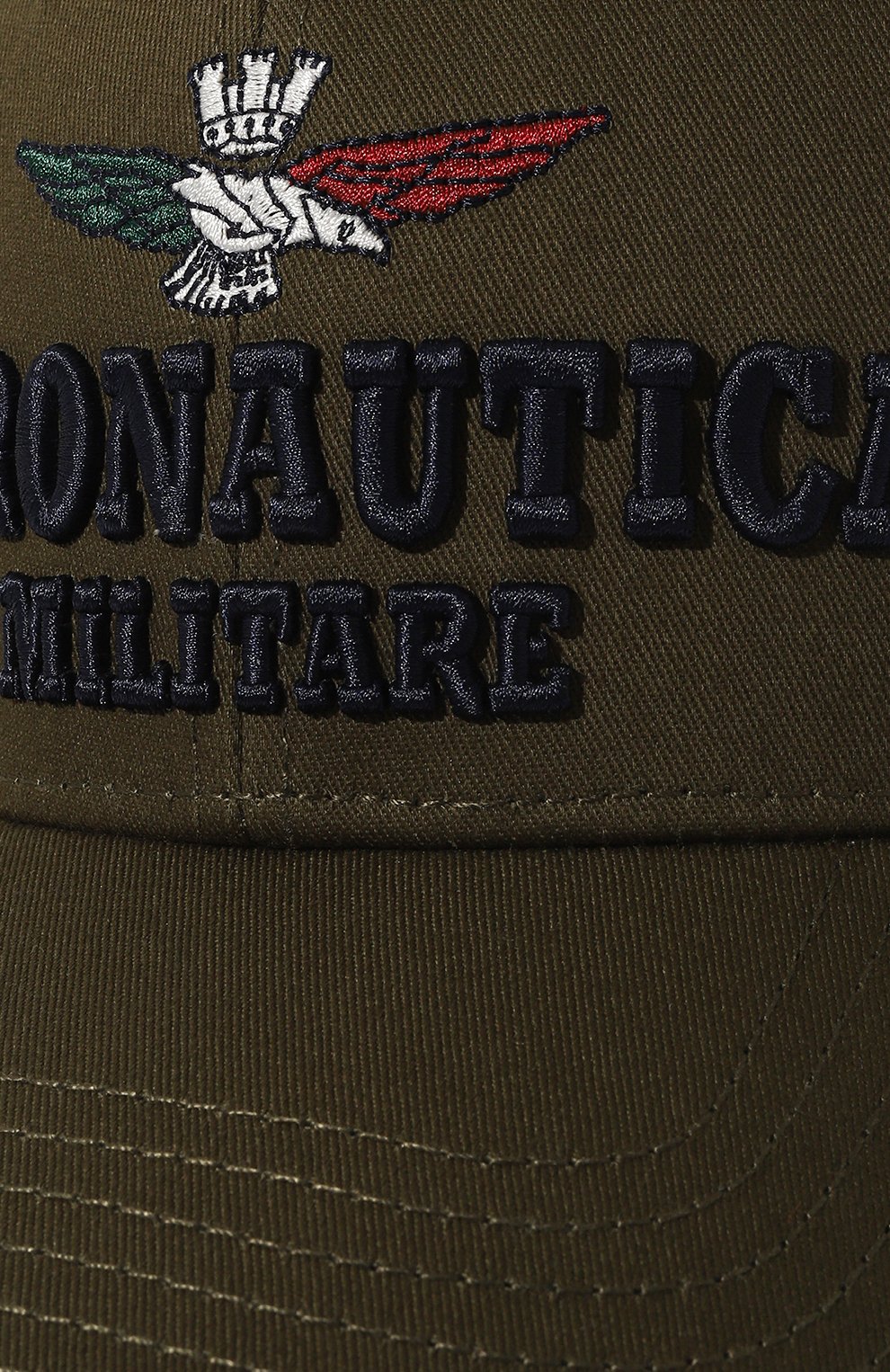 Хлопковая бейсболка AERONAUTICA MILITARE хаки цвета по цене 6850 руб., арт. 232/HA1136CT2261, фото 4 Хлопковая бейсболка AERONAUTICA MILITARE, арт. 232/HA1136CT2261, фото 4
