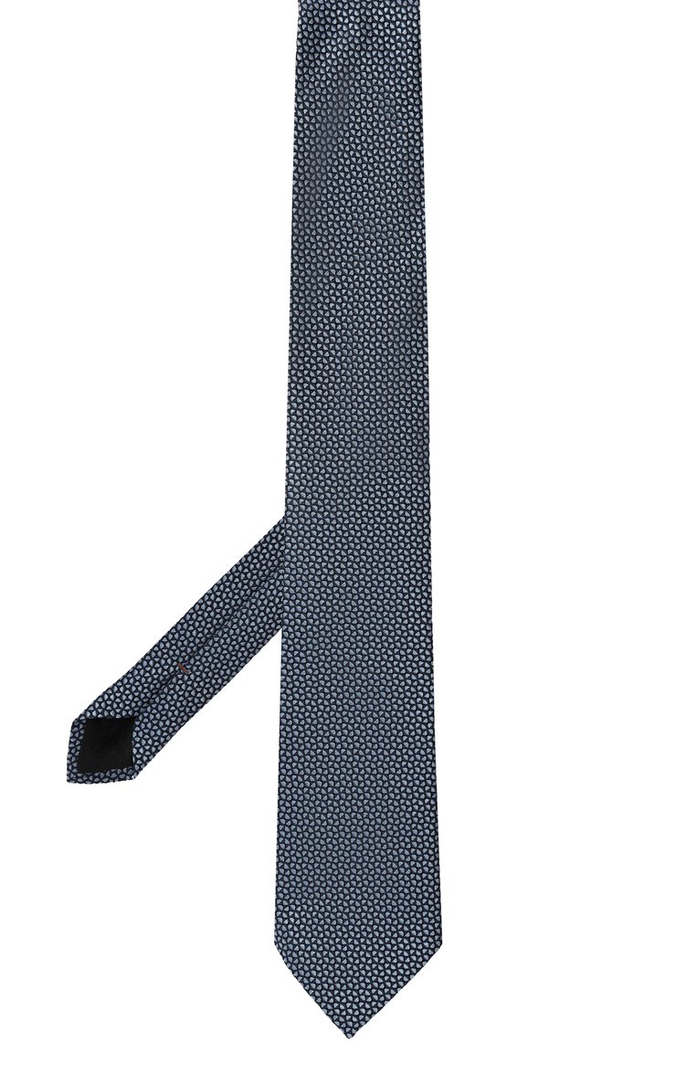 Мужской шелковый галстук ZEGNA голубого цвета, арт. 1P8/Z8D07TA8 | Фото 3 (Нос: Не проставлено; Материал сплава: Проставлено; Материал: Текстиль, Шелк; Принт: С принтом)