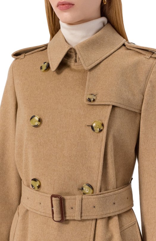 Кашемировый тренч Burberry 8110787 Бежевый  8110787 Фото 5