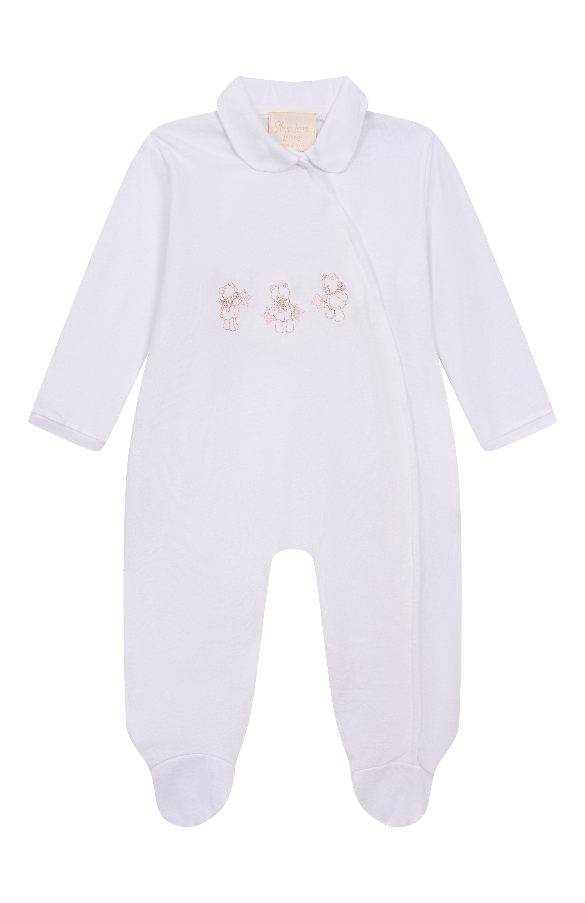 Комплект из комбинезона и шапки STORY LORIS белого цвета по цене 19150 руб., арт. 30528, фото 2 Комплект из комбинезона и шапки STORY LORIS, арт. 30528, фото 2