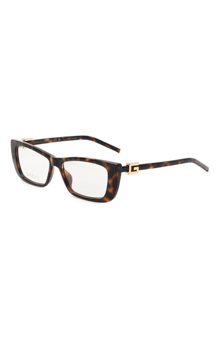 Женские оправа GUCCI коричневого цвета, арт. GG1682 003 | Фото 1 (Тип очков: Оправа; Материал: Пластик; Нос: Не проставлено; Региональные ограничения белый список (Axapta Mercury): Не проставлено)