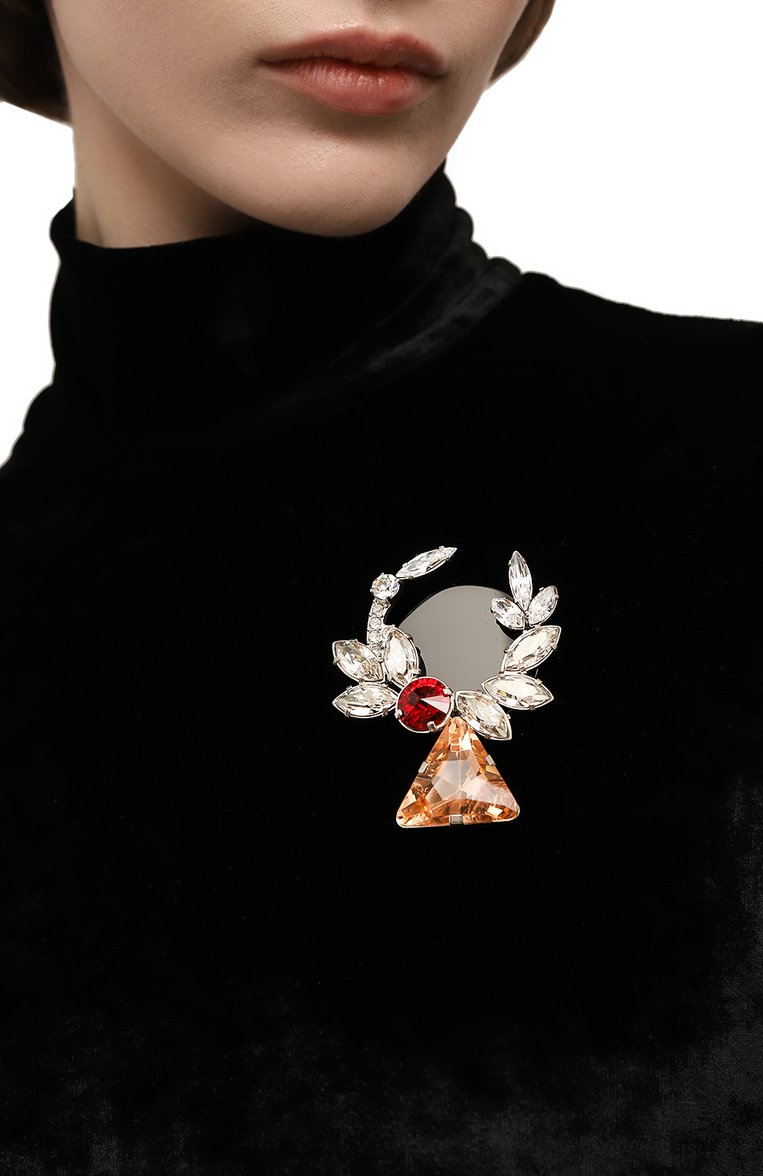 Женская брошь MAISON MARGIELA разноцветного цвета, арт. SM1VK0042 P6479 | Фото 2 (Региональные ограничения белый список (Axapta Mercury): Не проставлено; Нос: Не проставлено; Материал: Металл)