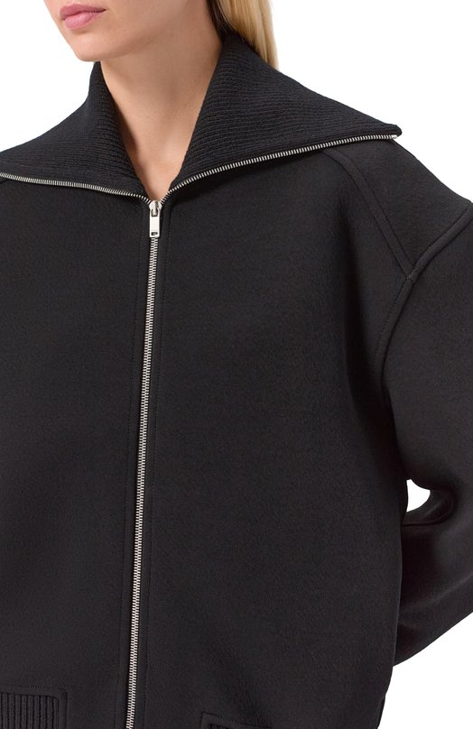 Шерстяной бомбер Jil Sander J02BN0223/J20318 Чёрный  J02BN0223/J20318 Фото 5