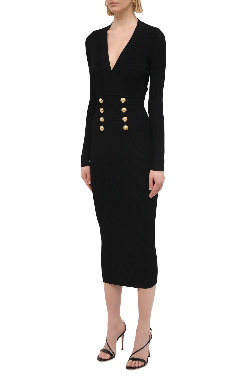 Платье из вискозы BALMAIN, арт. VF16644/K211, фото 3