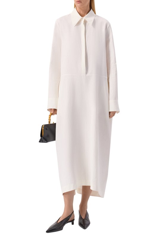 Льняное платье Jil Sander J04CT0004/J60001 Белый  J04CT0004/J60001 Фото 2