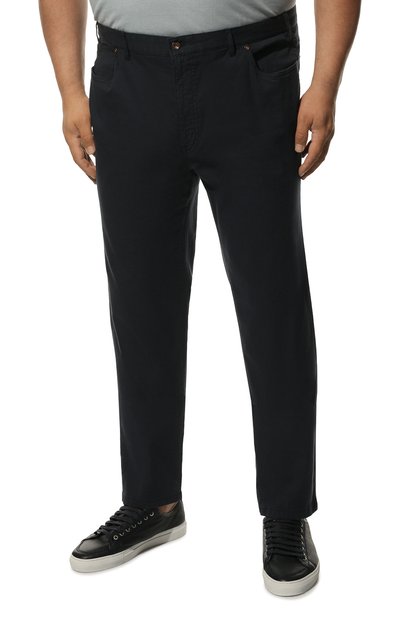 Брюки HILTL темно-синего цвета по цене 20650 руб., арт. PARKER/75290/60-70, фото 3 Брюки HILTL, арт. PARKER/75290/60-70, фото 3