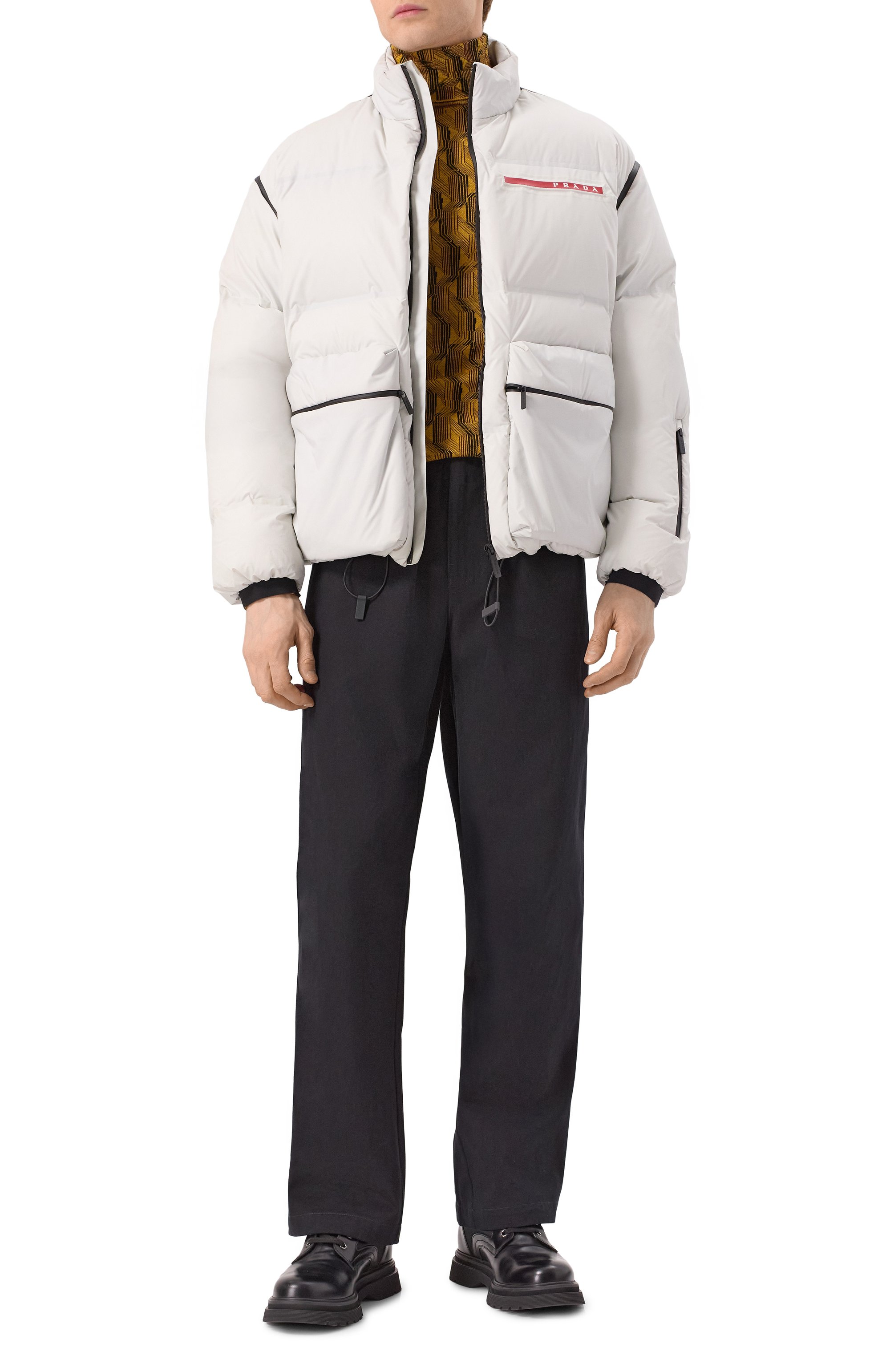 Комбинированные ботинки PRADA, арт. 2UE011-3LFR-F0002, фото 2