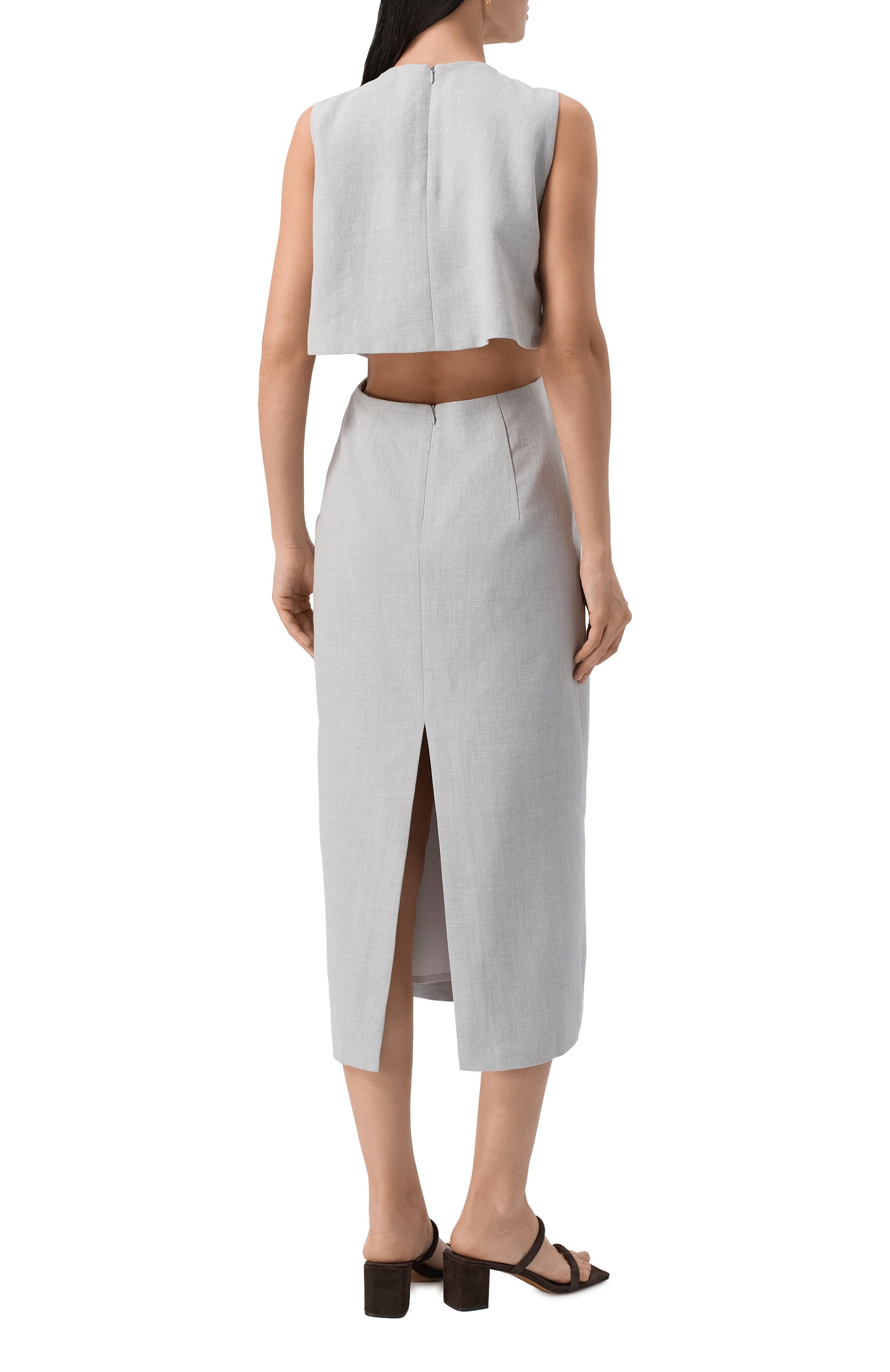 Платье изо льна и вискозы 12 STOREEZ, арт. 126107, фото 4