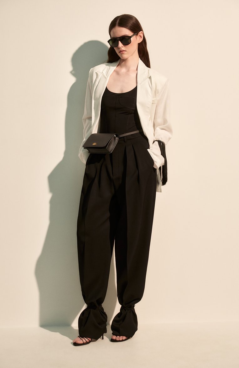 Шерстяные брюки SAINT LAURENT, арт. 824389/Y7E63, фото 1