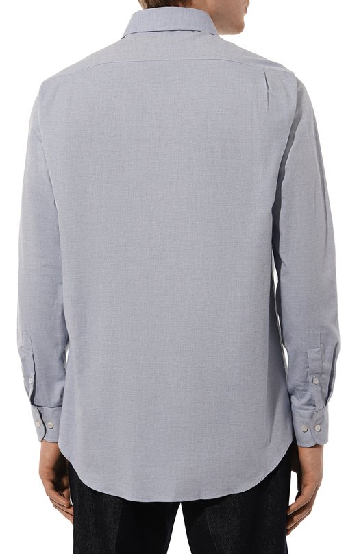 Хлопковая рубашка Paul&Shark 14313071CF Голубой  14313071CF Фото 4