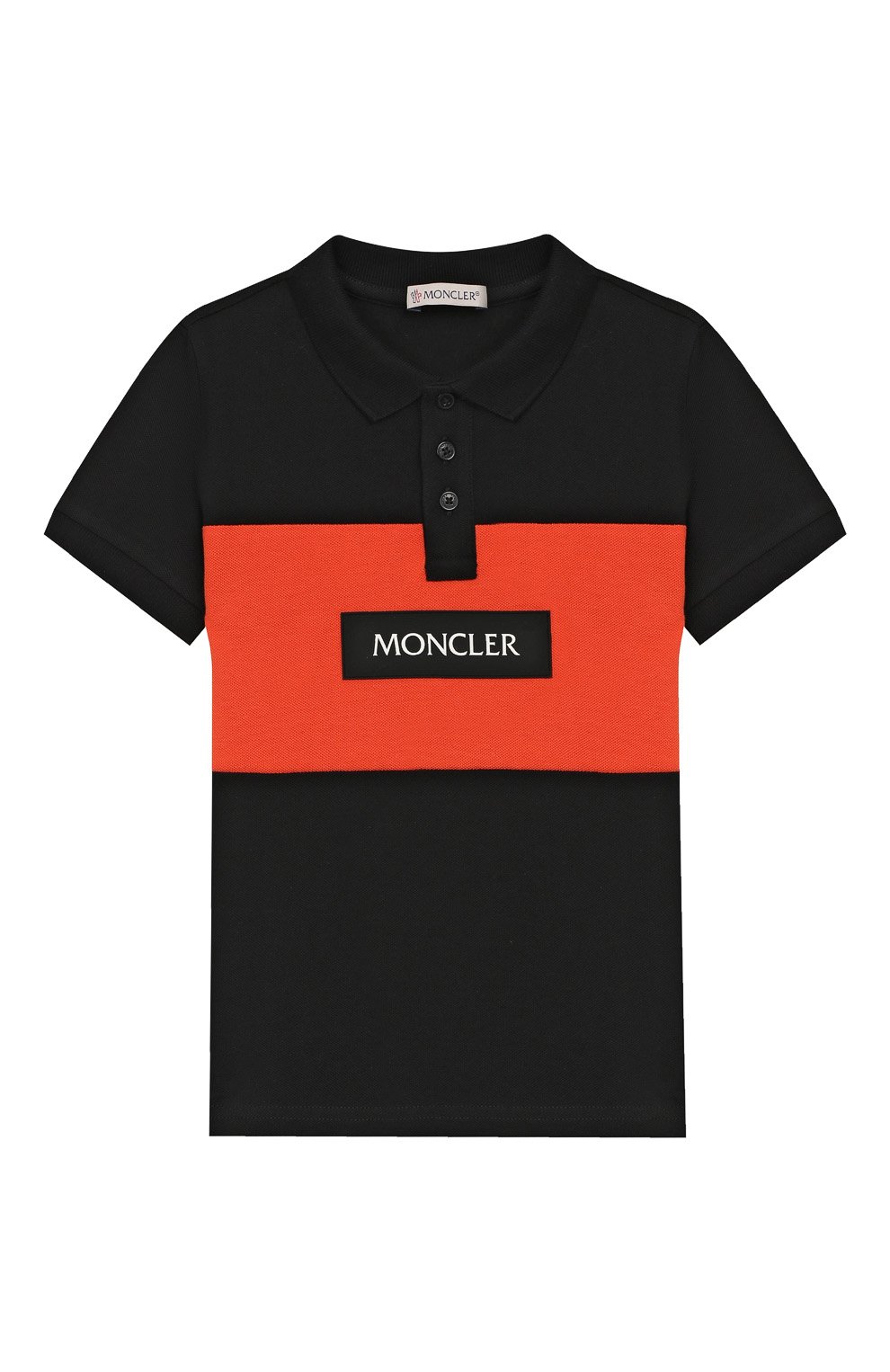 Хлопковое поло MONCLER ENFANT белого цвета по цене 14850 руб., арт. E1-954-80249-50-83907/12-14A, фото 1 Хлопковое поло MONCLER ENFANT, арт. E1-954-80249-50-83907/12-14A, фото 1