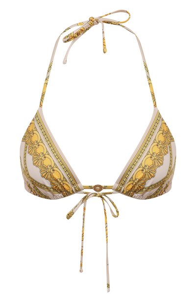 Женский треугольный бра VERSACE розового цвета по цене 42250 руб., арт. 1001406/1A11944 | Фото 1 Женский треугольный бра VERSACE, арт. 1001406/1A11944