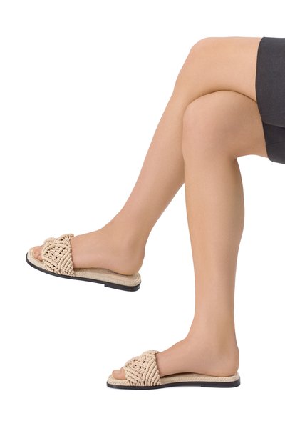 Кожаные шлепанцы AGNONA, арт. LI1102E/L8265E, фото 2