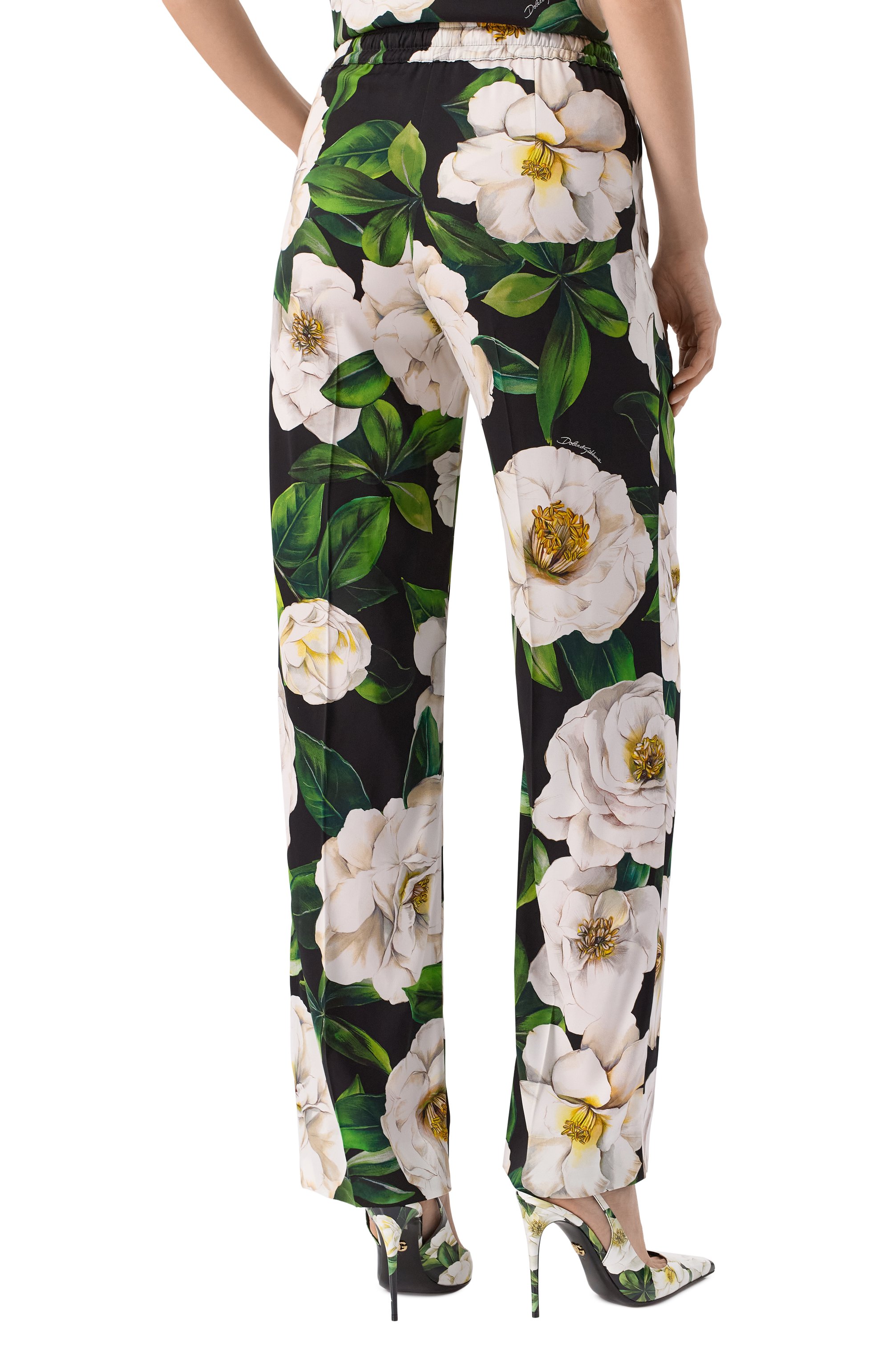 Шелковые брюки DOLCE & GABBANA, арт. FTC9YT/FSA7F, фото 4