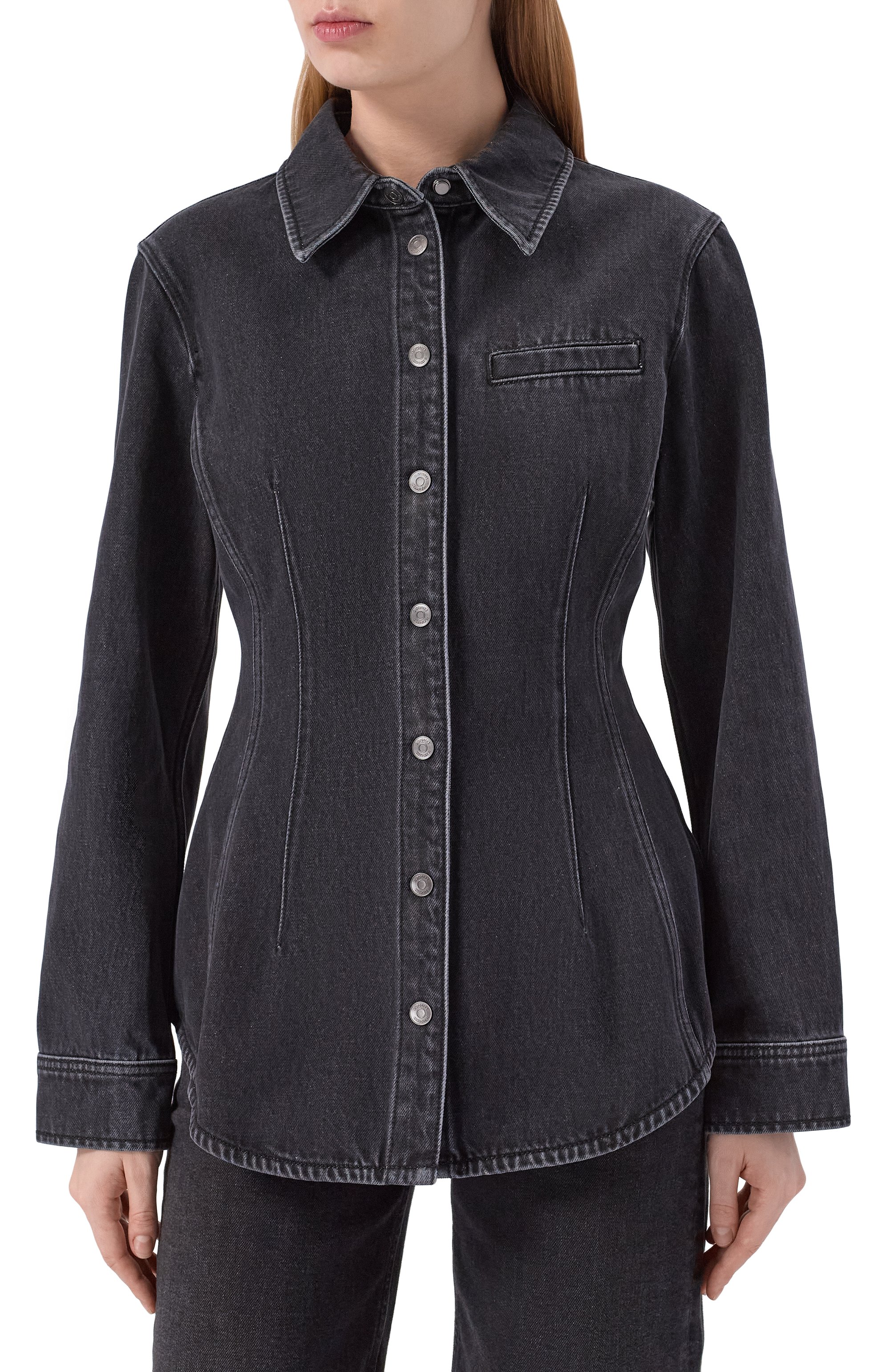 Джинсовая рубашка 12 STOREEZ, арт. 135958, фото 3