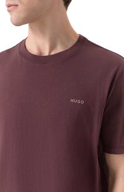 Хлопковая футболка HUGO, арт. 50466158, фото 5