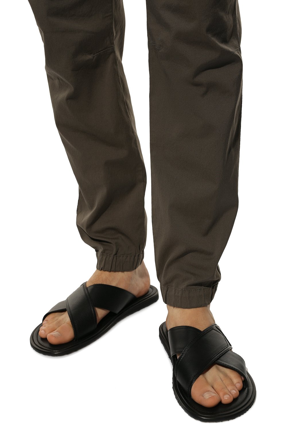 Кожаные шлепанцы MORESCHI, арт. 9392035/01/PERSAN/VITELLL0, фото 3